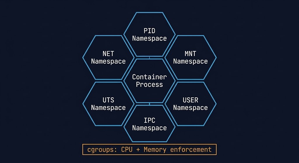 container runtime memory linux kernel namespace cgroups resource isolation