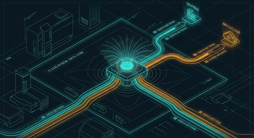 Graph comparing bulk data sync versus CDC pipelines, showing exponential egress cost growth for bulk sync and linear cost for CDC as data velocity increases.