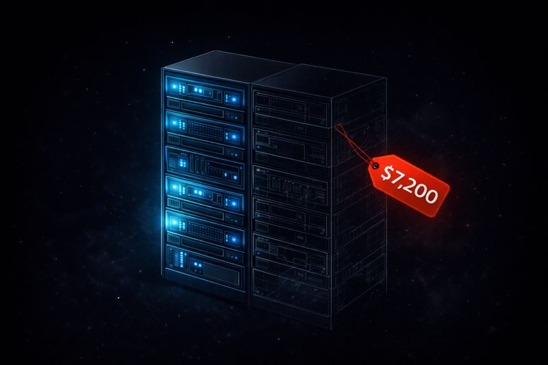 Illustration of Dark Matter infrastructure showing untagged cloud resources fading into invisibility.