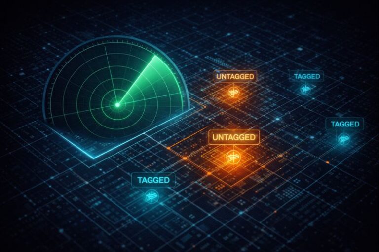 Isometric radar scanning Azure resources for missing tags