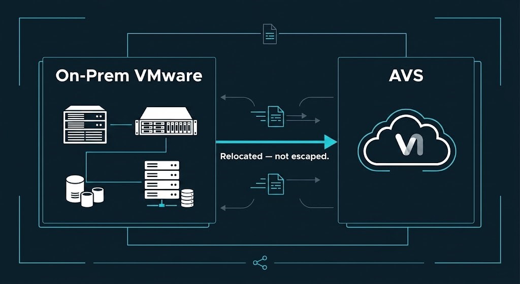 Azure VMware Solution architecture — VMware relocated not escaped
