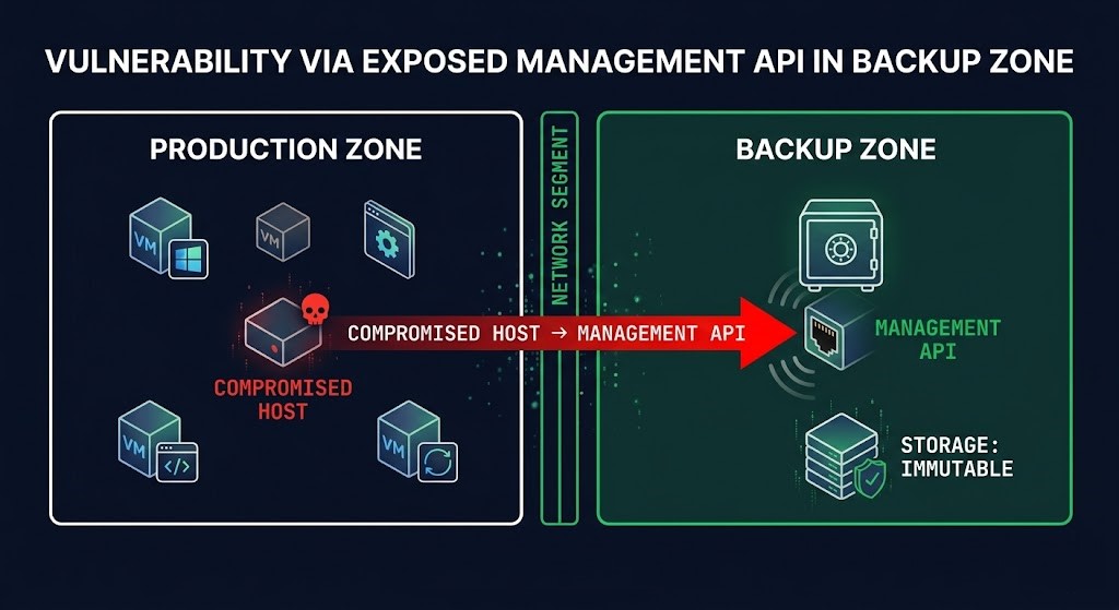connected air gap shared control plane — management API reachable from production
