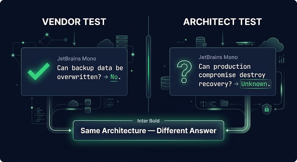 connected air gap vendor claims — storage integrity versus blast radius isolation