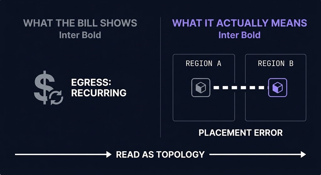 Egress as topology signal — cross-region service placement driving recurring cloud transfer costs