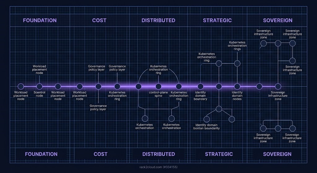cloud architecture learning path — maturity-guided reading sequence for enterprise infrastructure architects