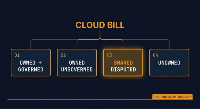cloud bill org chart — The Ownership Topology: four states of infrastructure authority