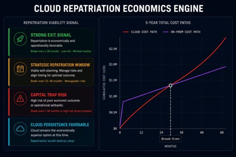 Cloud Repatriation Economics Engine — architectural economics tool for evaluating workload exit decisions