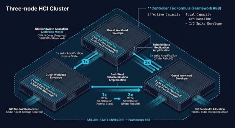 HCI architecture — Failure-State Envelope and convergence physics cluster diagram