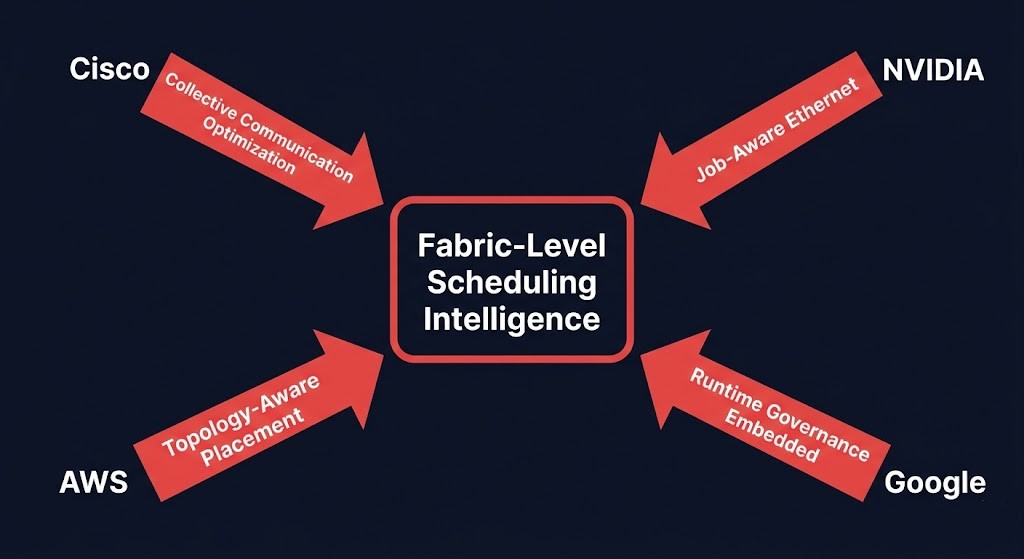 Cisco NVIDIA AWS Google converging on fabric-level AI scheduling intelligence