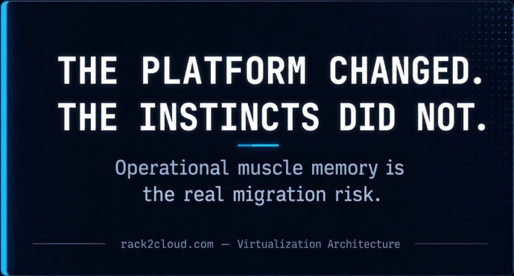 Nutanix AHV operations — operational muscle memory is the real migration risk