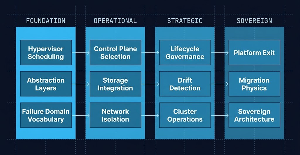 virtualization architecture learning path — maturity-guided reading sequence for enterprise infrastructure engineers