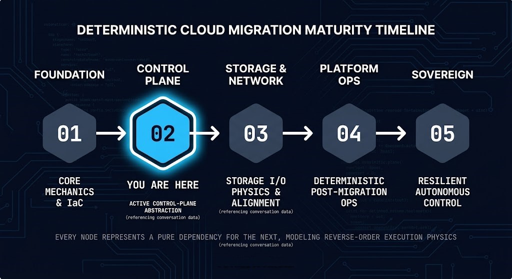 virtualization architecture maturity spine — Stage 2 Operational highlighted