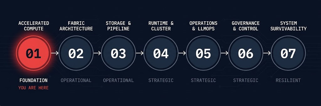 AI infrastructure learning path maturity spine — accelerated compute architecture stage 01 of 07