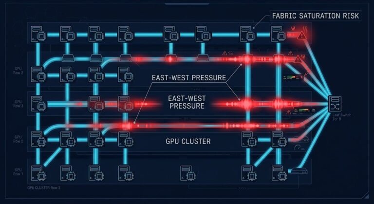 AI Fabric Pressure Analyzer — east-west pressure modeling for AI training and inference clusters