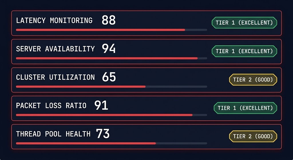 AI Runtime Governance Analyzer output signals — Governance Authority Rating, Operational Fragmentation Score, Runtime Control Concentration, Observability Authority Exposure, Governance Drift Risk