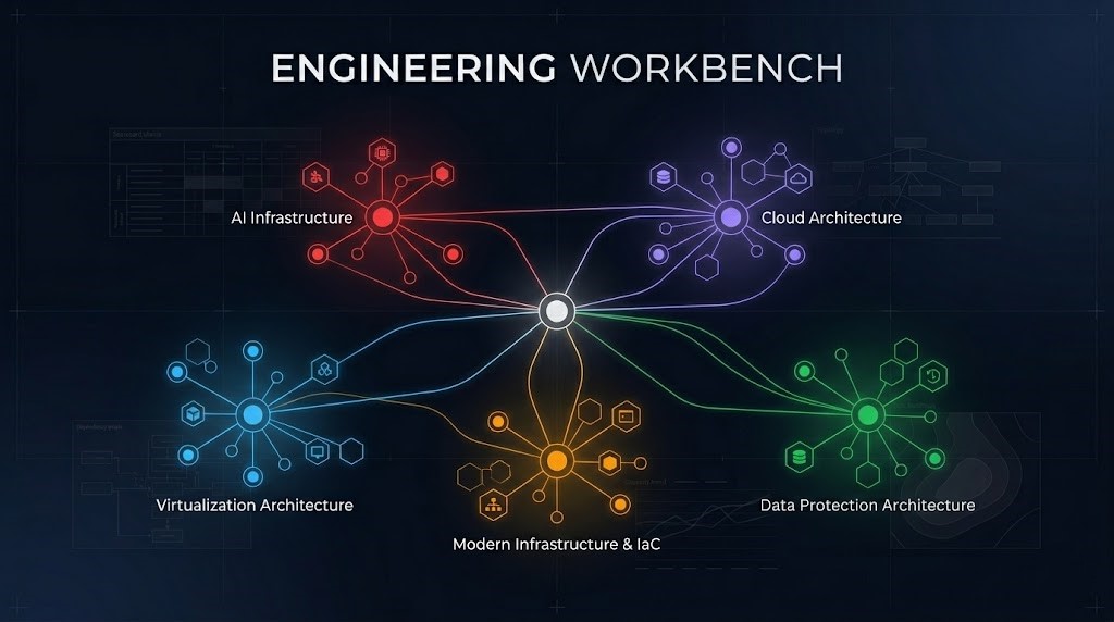 Engineering Workbench infrastructure toolkits — operational problem index across five architecture domains