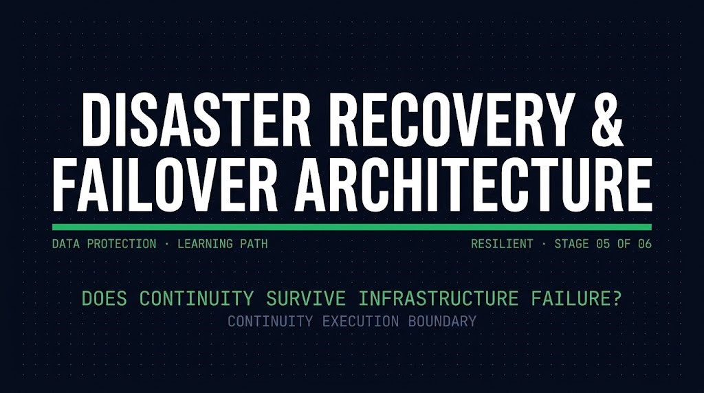 Data Protection & Resiliency Learning Path — Disaster Recovery & Failover Architecture