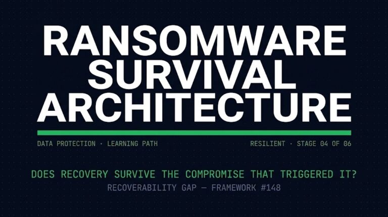 Data Protection & Resiliency Learning Path — Ransomware Survival Architecture