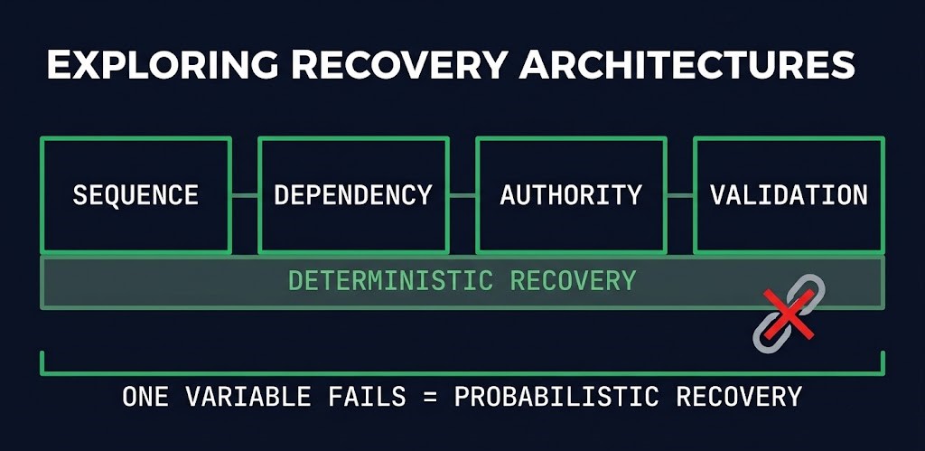 Framework 158 Deterministic Recovery Model — Sequence Dependency Authority Validation