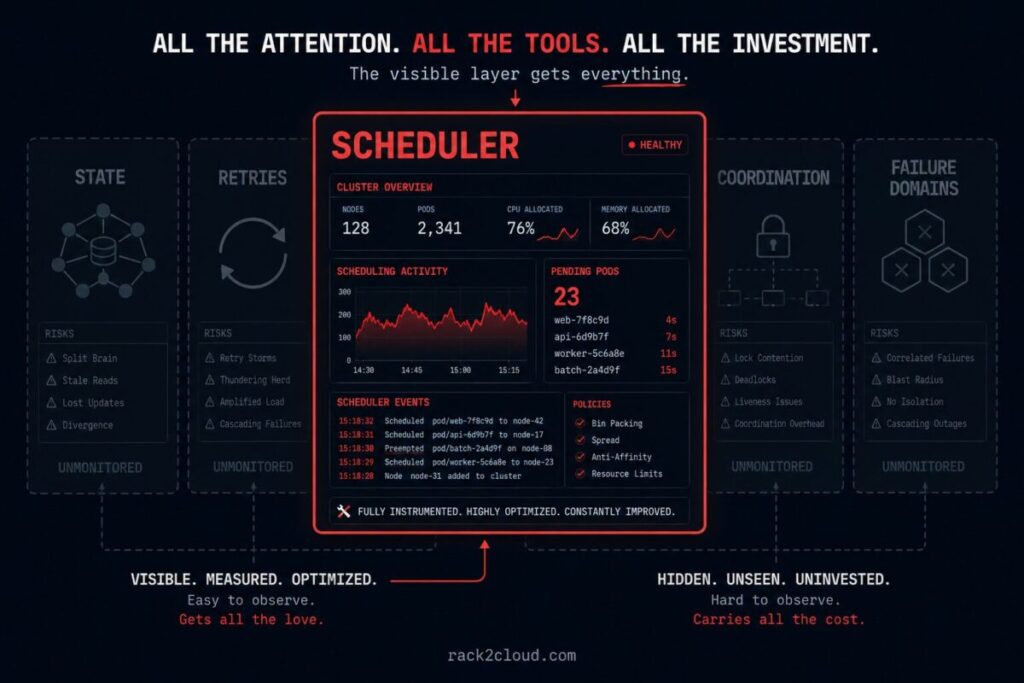 scheduling versus the invisible failure layer in agentic AI infrastructure