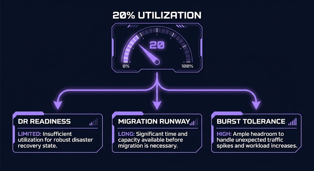 Utilization dashboard flattening Waste, Deferred, and Strategic Idle into one metric
