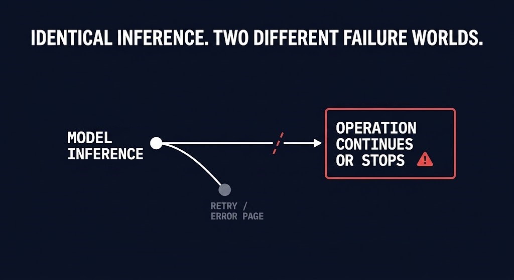 mission-critical AI infrastructure — assistant-era optimization stack versus operational-consequence infrastructure stack
