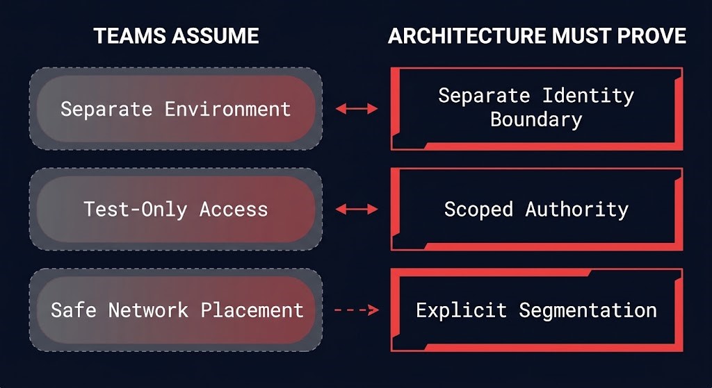 what teams assume about evaluation environment isolation versus what architecture must prove