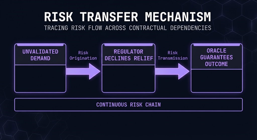 Oracle's $7B Wisconsin risk transfer diagram — regulator to guarantee